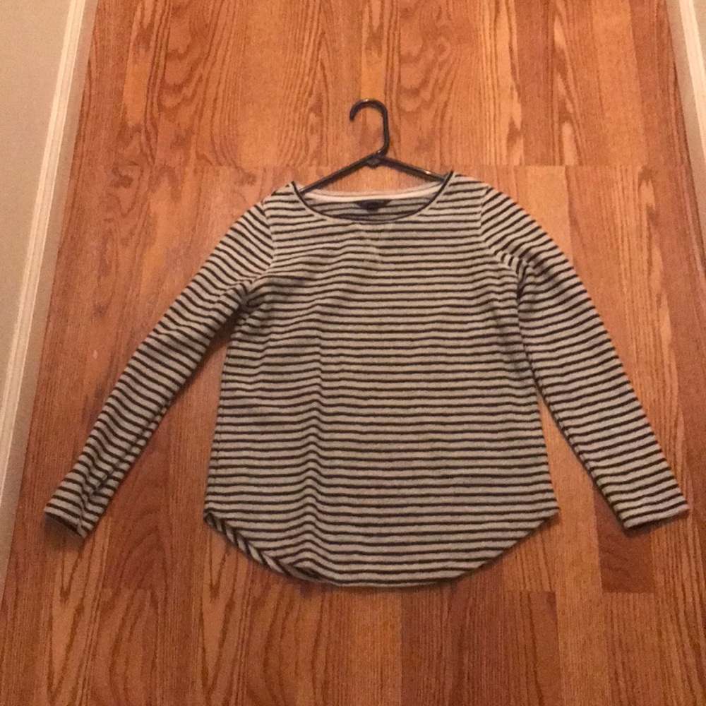 Black and white sweater from Lands’ End